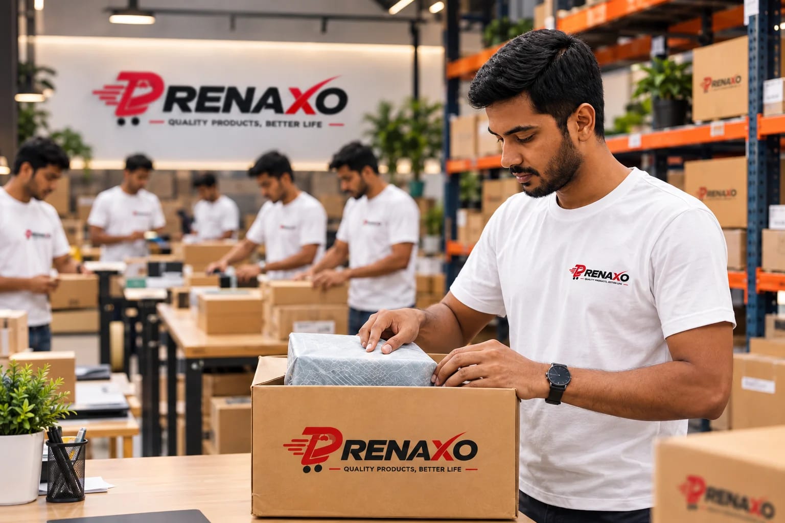 Prenaxo team and warehouse